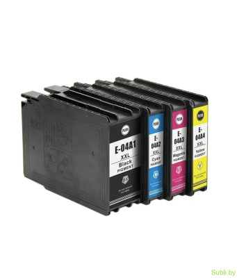 Совместимый картридж T04A1-T04A4 Ninestar для Epson WorkForce PRO WF-C8690/C8190 (C13T04A140-C13T04A440), 230/85 мл