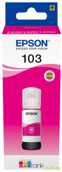 Оригинальные чернила EPSON 103 для L 1110, L3100, L3101, L3110, L3150, L3156, L3160, L3151, L5190, 65 мл. (T00S)