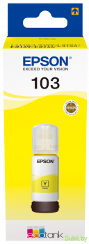Оригинальные чернила EPSON 103 для L 1110, L3100, L3101, L3110, L3150, L3156, L3160, L3151, L5190, 65 мл. (T00S)