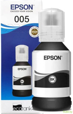 Оригинальные чернила EPSON 005 (C13T03Q100) для M1100, M1120, M2140, M2170 120 мл, черные [PMM]