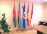 Флаг Республики Беларусь интерьерный, атлас сшивной