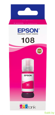 Оригинальные чернила EPSON 108 для L8050, L8056, L8058, L18050, L18056 - 70 мл.