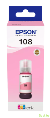 Оригинальные чернила EPSON 108 для L8050, L8056, L8058, L18050, L18056 - 70 мл.