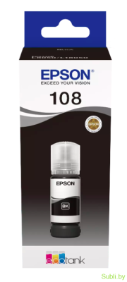 Оригинальные чернила EPSON 108 для L8050, L8056, L8058, L18050, L18056 - 70 мл.