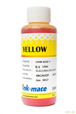 Чернила для Canon Ink-Mate CIM810Y (желтый) 100 мл