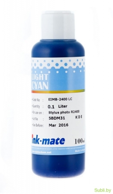 Чернила для принтеров Epson Ink-Mate EIM2400LC (св. голубой) 100мл.