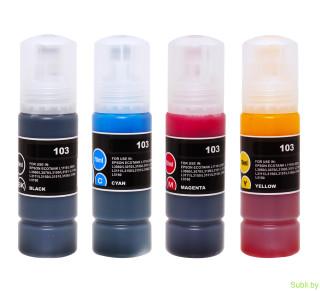 Чернила совместимые Ninestar (Epson 103)  для Epson Ecotank L1110, L3100, L3101, L3110, L3150, L3156, L3160, L3151, L5190 - 70 мл.