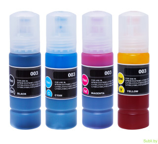 Чернила совместимые Ninestar (Epson 003)  для L3110, L3100, L3101, L3115, L3116, L3150, L3151, L3152, L3156, L3210, L3215, L3216, L3256, L3250 - 70 мл