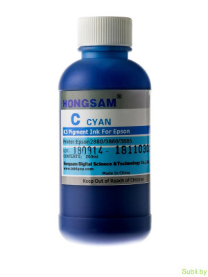 Чернила Hongsam для плоттеров Epson SureColor T3200, T5200, T7200, 200мл.