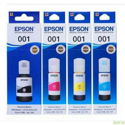 Контейнер Epson 001 чернила оригинальные для Epson L4150, L4160, L4650, L6160, L6170, L6190