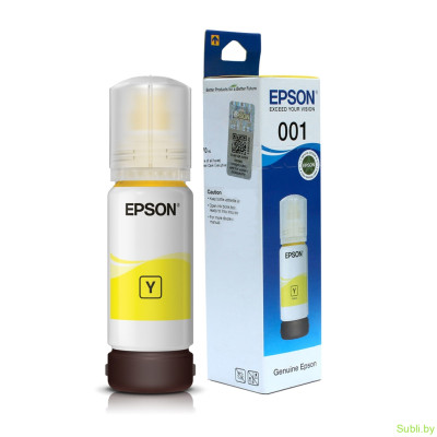 Контейнер Epson 001 чернила оригинальные для Epson L4150, L4160, L4650, L6160, L6170, L6190